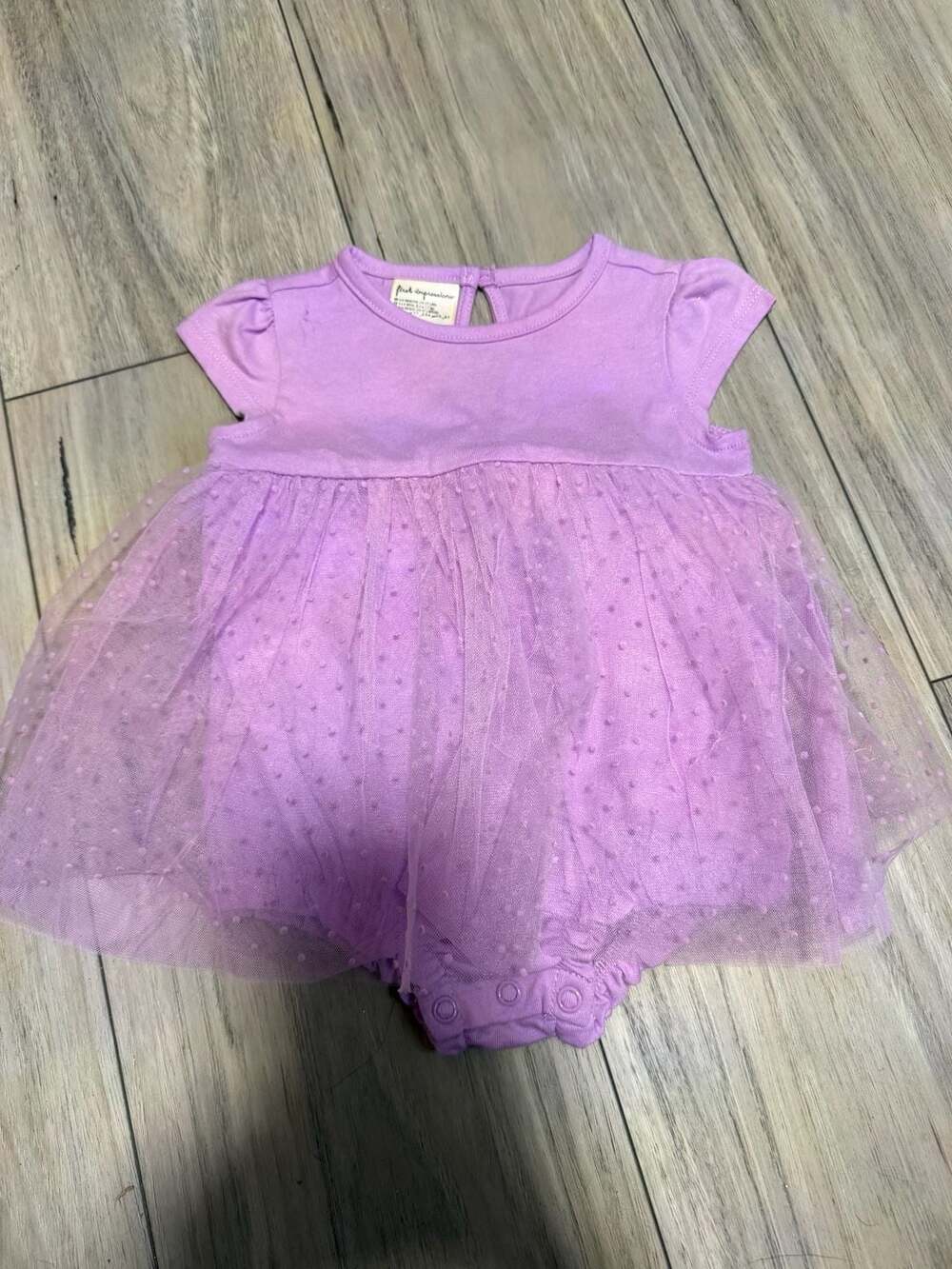 First impressions  Girls Tutu Dress with Short Sleeves